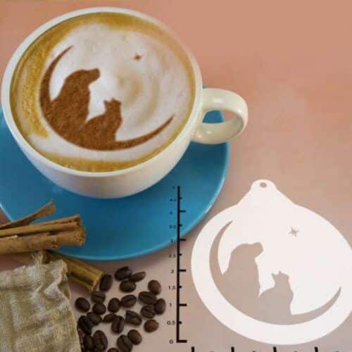 Pet Moon 263-134 Latte Art Stencil