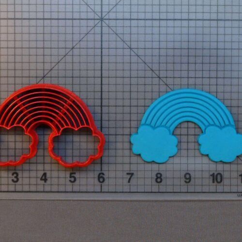 Rainbow with Clouds 266-A995 Cookie Cutter