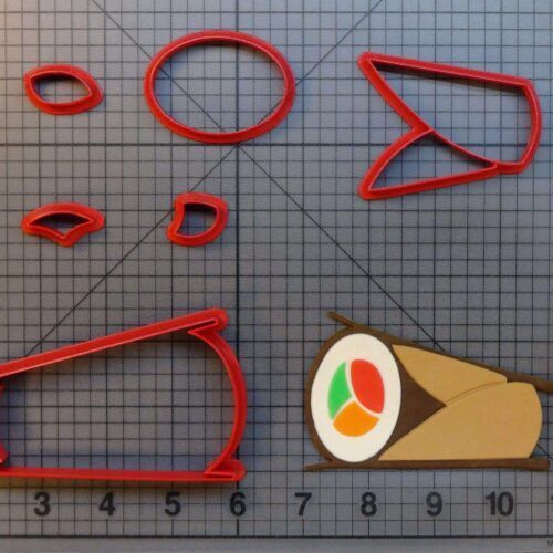 Sushi Burrito 266-B020 Cookie Cutter Set