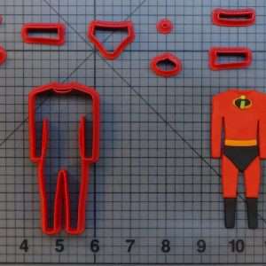 The Incredibles Suit 266-B129 Cookie Cutter Set
