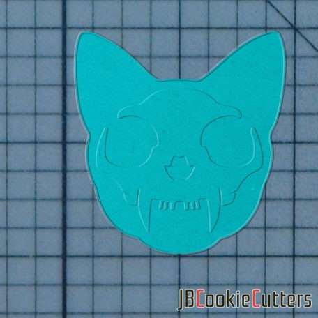 Cat Skull 227-245 Cookie Cutter and Stamp