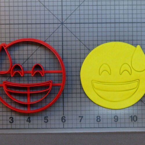 Cold Sweat Emoji 266-B283 Cookie Cutter
