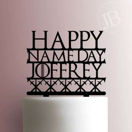 Custom Game of Thrones - Happy Name Day 225-690 Cake Topper