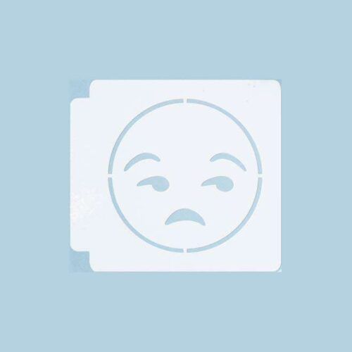 Emoji - Annoyed 783-A789 Stencil