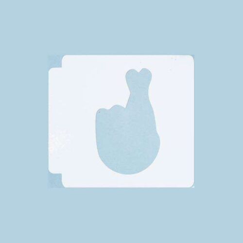 Emoji - Fingers Crossed 783-A844 Stencil