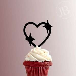 Emoji - Heart Sparkle 228-142 Cupcake Topper