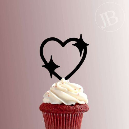 Emoji - Heart Sparkle 228-142 Cupcake Topper