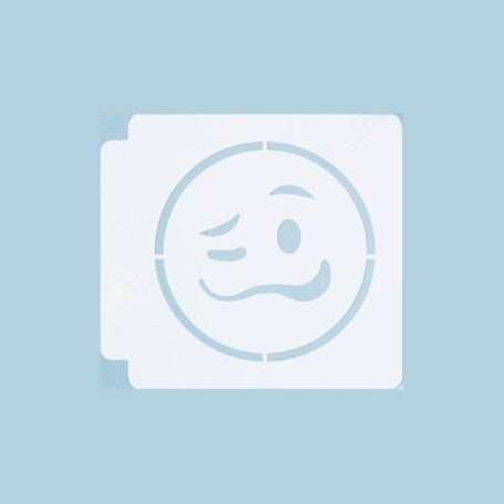 Emoji - Woozy 783-A790 Stencil