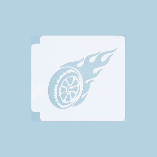 Flaming Tire 783-A856 Stencil