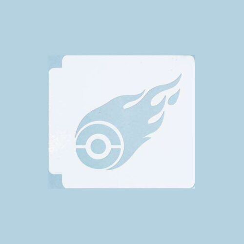 Flaming Tire Simple 783-A857 Stencil
