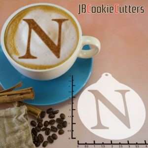 Greek Alphabet Nu 263-109 Latte Art Stencil