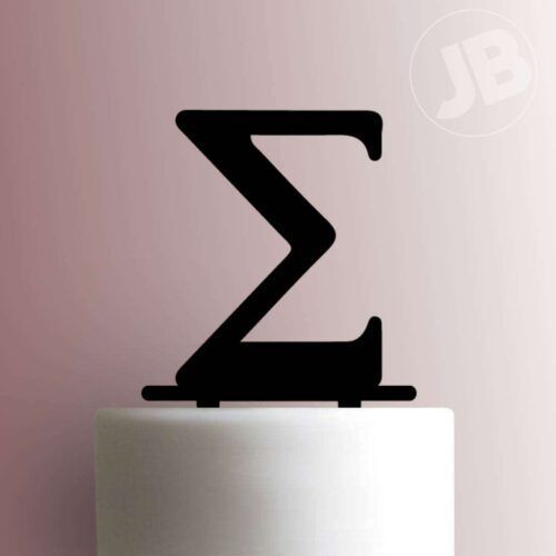 Greek Alphabet Sigma 225-618 Cake Topper