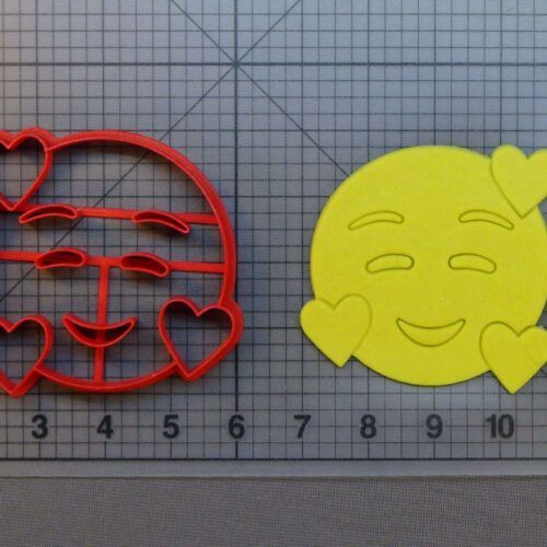 Heart Face Emoji 266-B284 Cookie Cutter