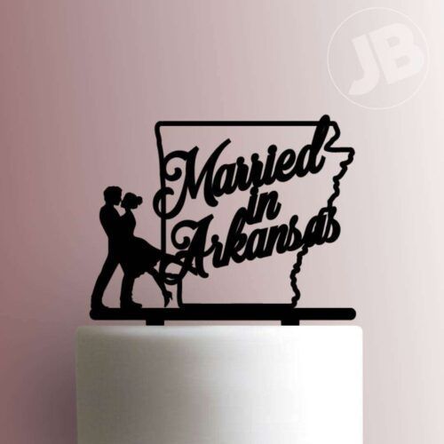 Married in Arkansas 225-646 Cake Topper