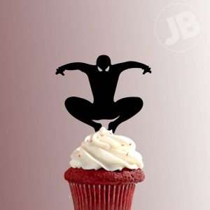 Marvel Spiderman Silhouette 228-137 Cupcake Topper