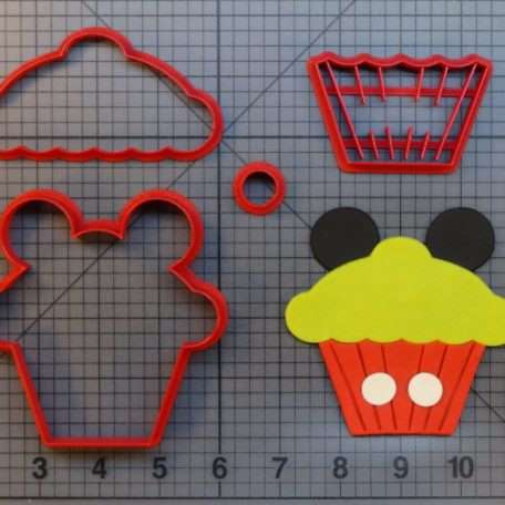 Mickey Mouse Cupcake 266-B297 Cookie Cutter Set