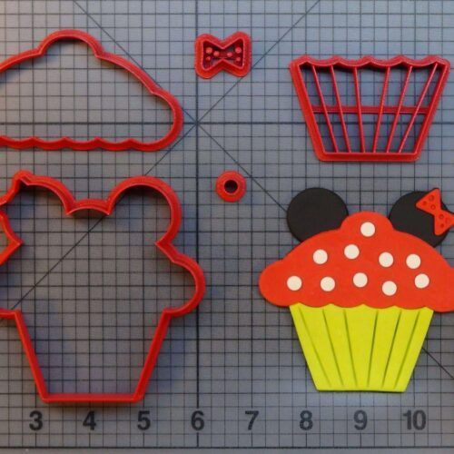 Minnie Mouse Cupcake 266-B296 Cookie Cutter Set