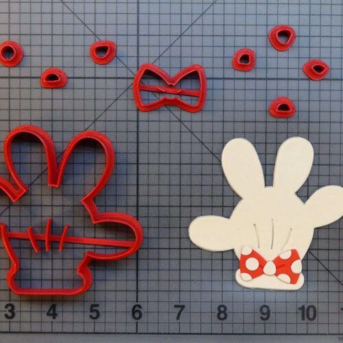 Minnie Mouse Glove 266-B290 Cookie Cutter Set