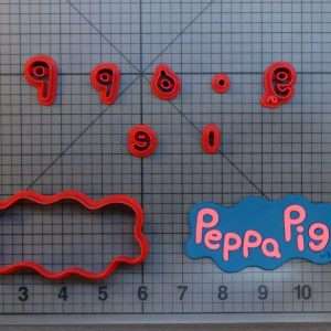 Peppa Pig Logo 266-B220 Cookie Cutter Set