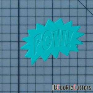 Pow Sign 227-137 Cookie Cutter and Stamp