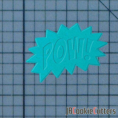 Pow Sign 227-137 Cookie Cutter and Stamp