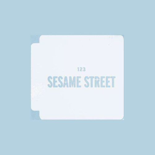 Sesame Street 123 783-A864 Stencil