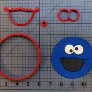 Sesame Street - Cookie Monster 266-B158 Cookie Cutter Set