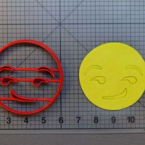 Smirking Emoji 266-B242 Cookie Cutter