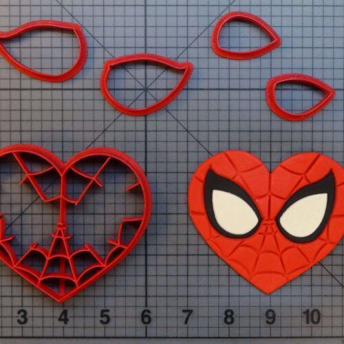 Spiderman Heart 266-B232 Cookie Cutter Set