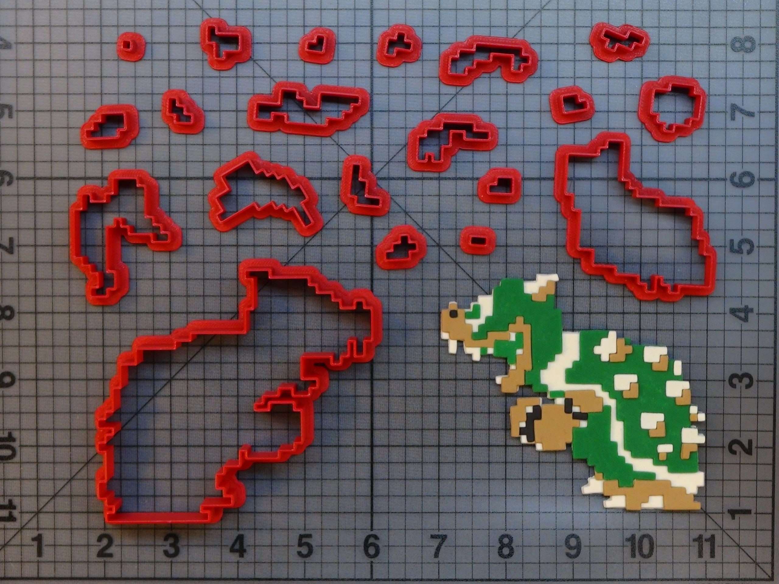 Super Mario - 8 Bit Bowser 266-B193 Cookie Cutter Set | JB Cookie Cutters