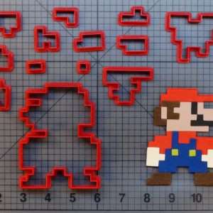Super Mario - 8 Bit Mario 266-B191 Cookie Cutter Set