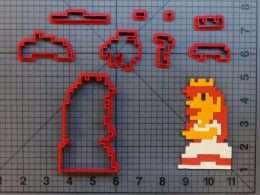 Super Mario - 8 Bit Peach 266-B189 Cookie Cutter Set