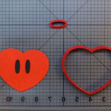 Super Mario - Heart 266-B207 Cookie Cutter Set