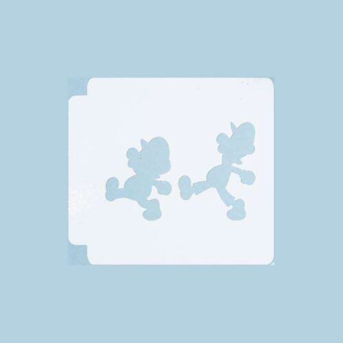 Super Mario - Mario and Luigi 783-A894 Stencil