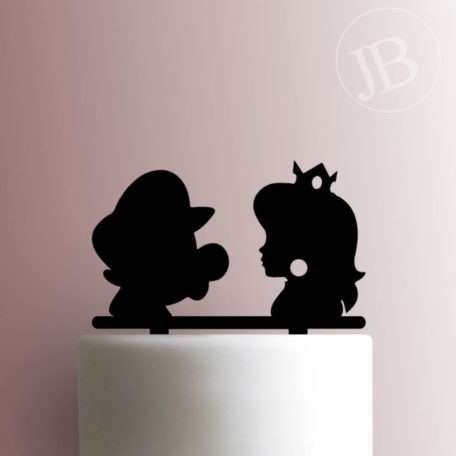 Super Mario - Mario and Peach 225-683 Cake Topper