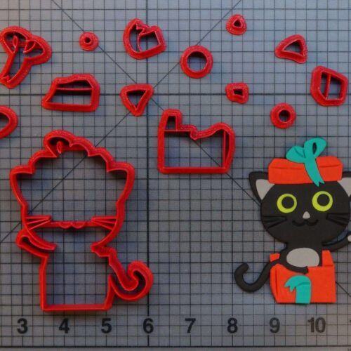 Birthday Cat 266-B386 Cookie Cutter Set