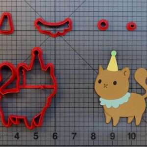 Birthday Cat 266-B389 Cookie Cutter Set
