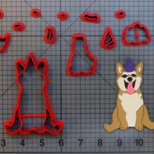 Birthday Dog - Shiba Inu 266-B399 Cookie Cutter Set