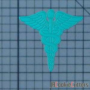 JB_Caduceus 227-156 Cookie Cutter and Stamp Embossed (1)