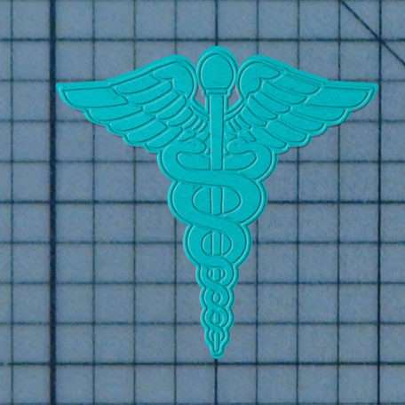 JB_Caduceus 227-156 Cookie Cutter and Stamp Embossed (1)