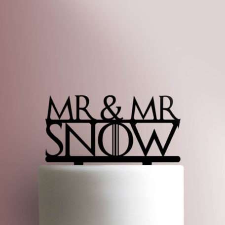 Custom Game of Thrones - Mr. and Mr. 225-696 Cake Topper