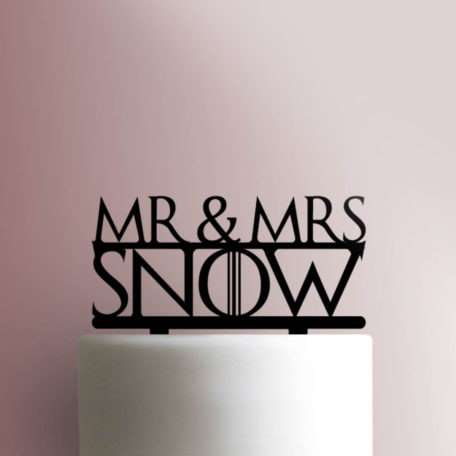 Custom Game of Thrones - Mr. and Mrs. 225-695 Cake Topper