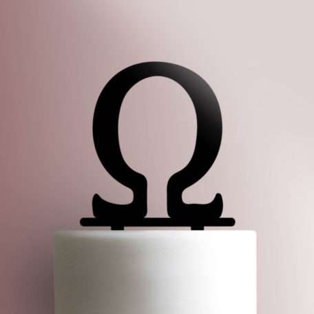 Greek Alphabet Omega 225-612 Cake Topper