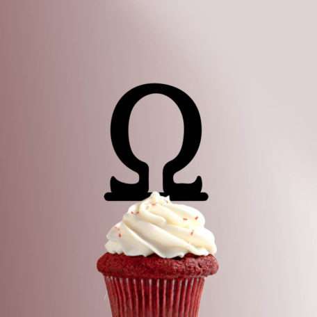 Greek Alphabet Omega 228-073 Cupcake Topper
