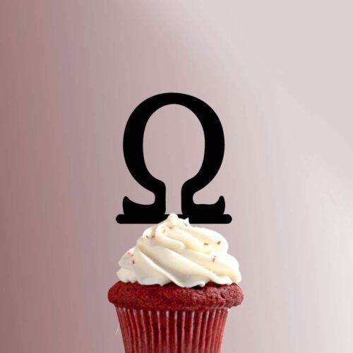 Greek Alphabet Omega 228-073 Cupcake Topper