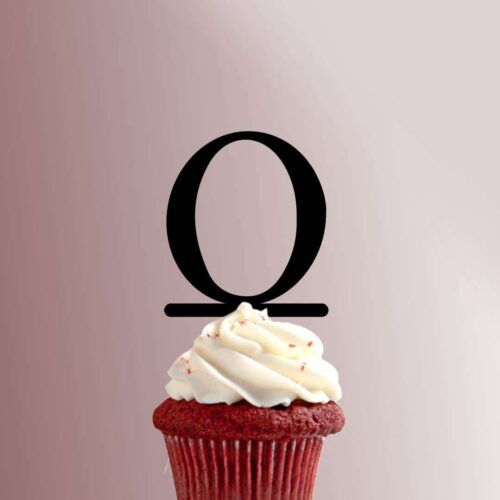 Greek Alphabet Omicron 228-074 Cupcake Topper