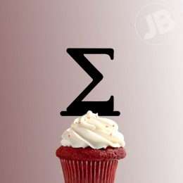 Greek Alphabet Sigma 228-079 Cupcake Topper