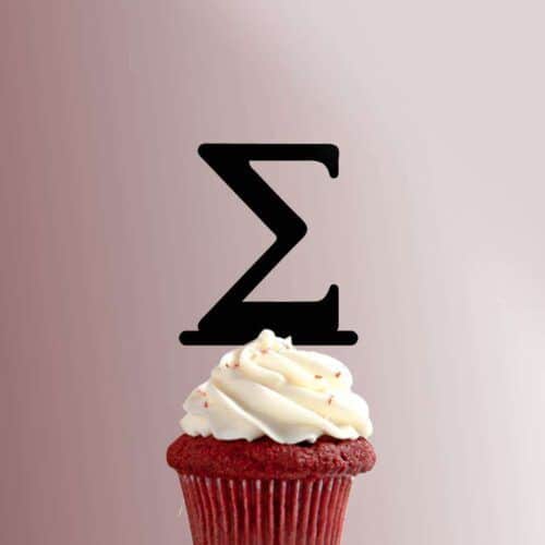 Greek Alphabet Sigma 228-079 Cupcake Topper