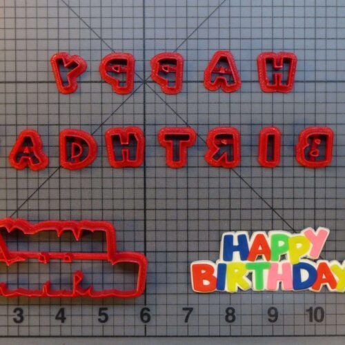 Happy Birthday 266-B402 Cookie Cutter Set