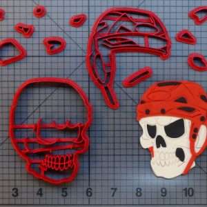 Hockey Skull 266-B477 Cookie Cutter Set